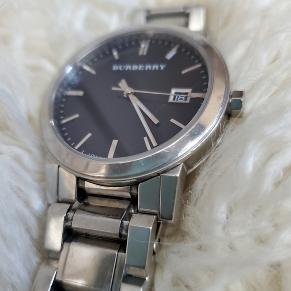 Burberry Silver House Check Face Watch - Picture 3 of 3